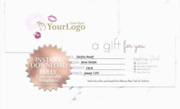 The Awesome Free Beauty Salon Gift Certificate Template For Free Beauty Salon Gift Certificate