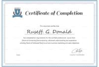 The Extraordinary 029 Make Up Course Completed Certificate Within Training Completion Certificate Template