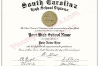 The Inspiring 040 High School Diploma Template Inside Fantastic Fake Diploma Certificate Template