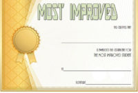This Most Improved Student Certificate Template Free 7 Is Pertaining To Most Improved Student Certificate