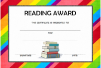 Top 10 Editable Reading Award Certificates Free Intended For Reading Certificate Template Free