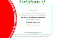 Training Certificate Template 21+ Free Word, Pdf, Psd Pertaining To Training Course Certificate Templates