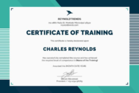 Training Certificate Template Word Format (2 Regarding Amazing Training Completion Certificate Template