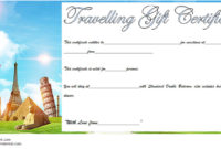 Travel Gift Certificate Editable [10+ Modern Designs] With Regard To Fishing Gift Certificate Template