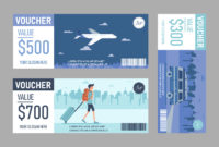 Travel Voucher Free Vector Art (34 Free Downloads With Free Travel Gift Certificate Template