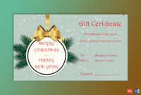 Tree Badge Christmas Gift Certificate Template Gct With Regard To Merry Christmas Gift Certificate Templates