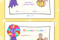 Twinkl Resources >> Editable Rainbow Reader Book In Accelerated Reader Certificate Template Free