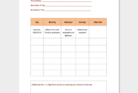 Vacation Itinerary Template 5+ Planners For Word Doc For Travel Agenda Template