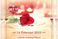 Valentine&amp;#039;S Day Menu Template Microsoft Word Bisatuh Regarding Valentine Menu Templates Free