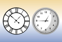 Vector Clocks Vector Art & Graphics | Freevector With Regard To Agenda Template With Roman Numerals
