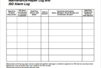 Vehicle Repair Log Templates | 10+ Free Word, Excel & Pdf Regarding Vehicle Service Log Book Template