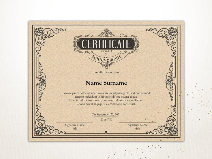 Vintage Certificate Of Achievement Editable Certificate In Free Netball Achievement Certificate Editable Templates
