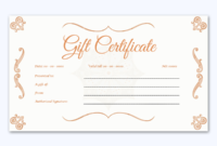Wedding Gift Certificate Orange Themed Design | Gift Pertaining To Fantastic Wedding Gift Certificate Template