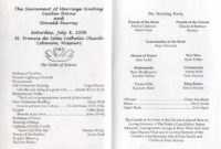 Wedding Reception Program Free Printable | Wedding In Wedding Reception Agenda Template