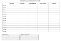 Weekly Planner Template For Students Calendar Inside Agenda Template For Students