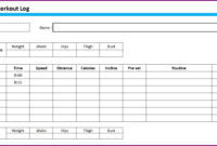 Weekly Treadmill Workout Log Template » Exceltemplates For Weekly Work Log Sheet Template
