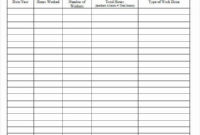 Work Hours Log Sheet Inspirational 42 Timesheet Templates With Work Hours Log Template