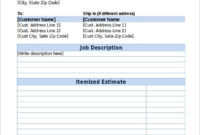 26+ Blank Estimate Templates Pdf, Doc, Excel, Odt | Free Inside Fantastic Email Estimate Template