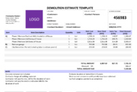 28 Free Estimate Template Forms [Construction, Repair Throughout Deck Estimate Template