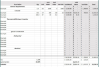 》Free Printable Construction Estimate Template Excel | Bogiolo With Regard To Fascinating Carpentry Estimate Template
