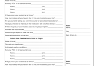 Individual Travel Assessment Worksheet Template Download Within Travel Estimate Template