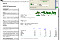 Landscape Estimating Software Professional Lawn Business Throughout Simple Irrigation Estimate Template