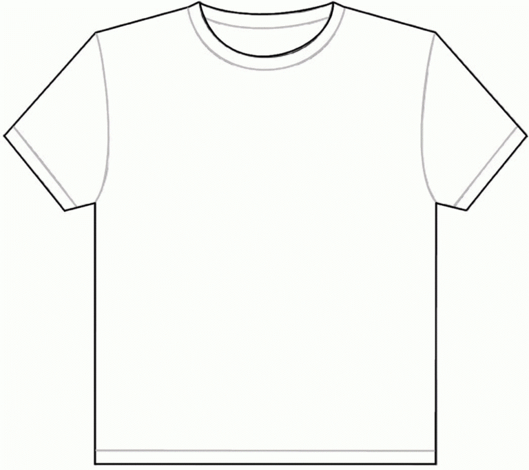 Blank Tshirt Template Printable – Thevanitydiaries