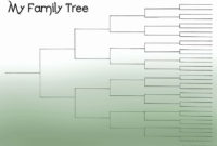 10 Generation Family Tree Template Excel | Family Tree pertaining to Blank Tree Diagram Template
