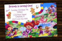 14+ Wonderful Candyland Invitation Templates - Psd, Ai pertaining to Blank Candyland Template