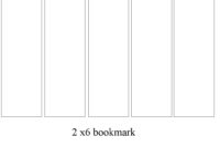 2X6 Bookmarks | Bookmark Template, Bookmark Card within Free Blank Bookmark Templates To Print