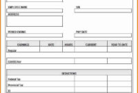 5+ Blank Payroll Check Template – Simple Salary Slip with regard to Blank Payslip Template