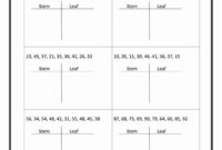 50 Stem And Leaf Plots Worksheet En 2020 | Estadistica for Blank Stem And Leaf Plot Template