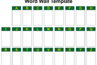 7 Best Personal Word Wall Printables – Printablee with regard to Blank Word Wall Template Free