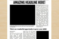 7 Newspaper Style Templates | Newspaper Template with regard to Blank Old Newspaper Template
