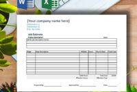 9+ Free Blank Estimate Templates - Corporate, Business for Blank Estimate Form Template