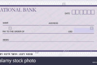 Bank Cheque Stock Photos & Bank Cheque Stock Images with Blank Cheque Template Uk