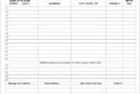 Baseball Depth Chart Template Excel inside Blank Football Depth Chart Template