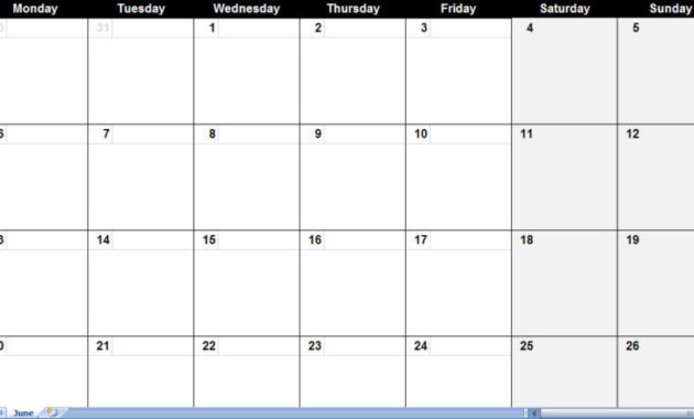 Blank Activity Calendar Template (4) - Templates Example regarding Blank Activity Calendar Template