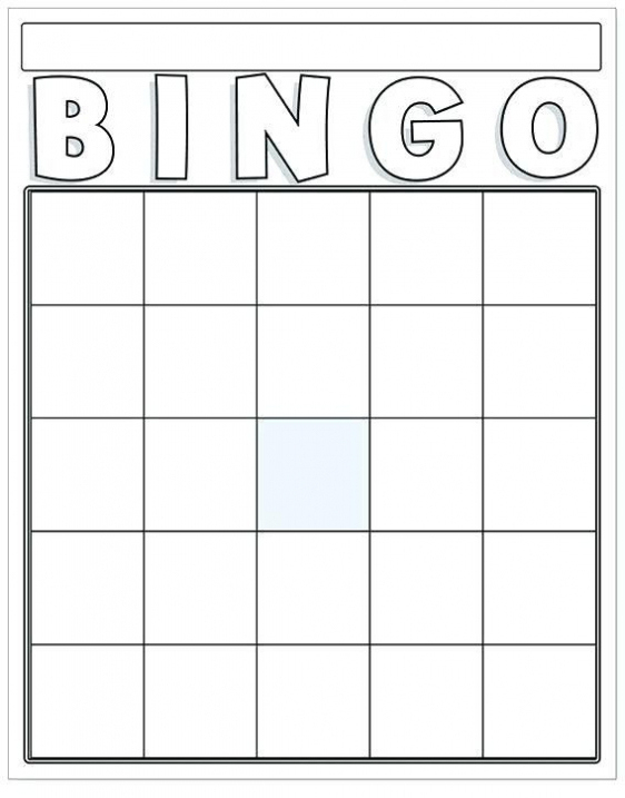 Blank Bingo Card Template Microsoft Word intended for Blank Bingo Template Pdf