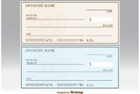 Blank Check Vectors 85697 Vector Art At Vecteezy for Blank Cheque Template Uk