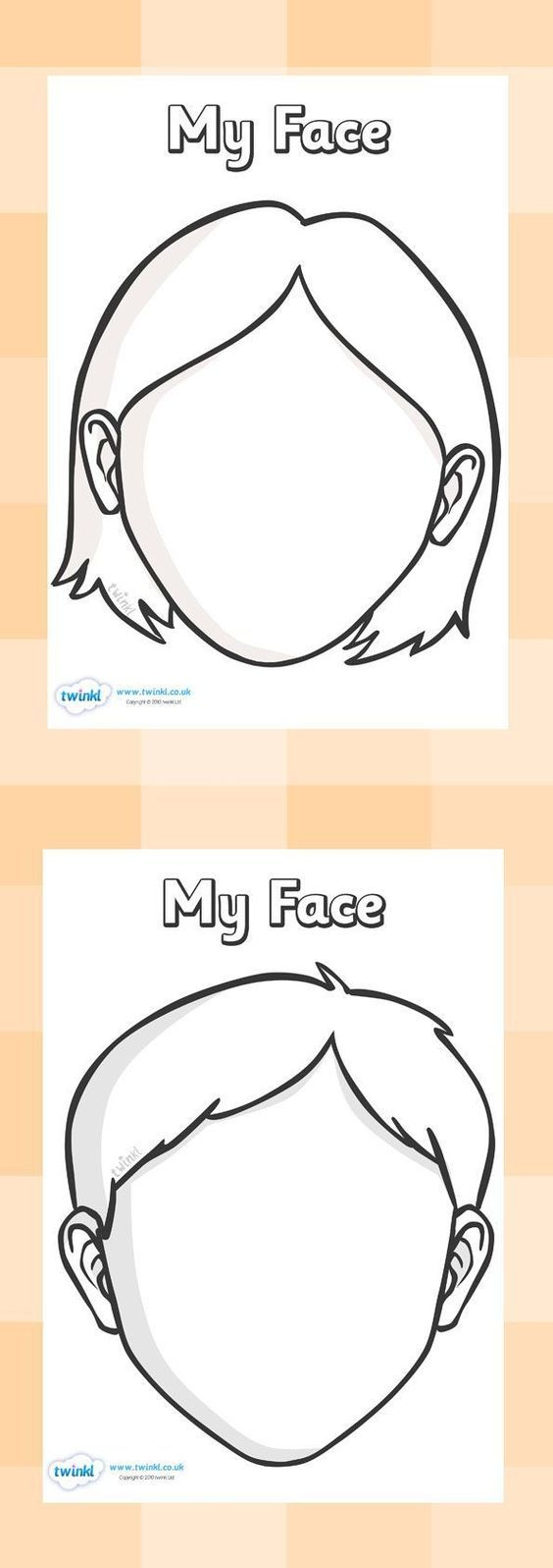 Blank Face Template Pack | Face Template, Blank Face pertaining to Blank Face Template Preschool