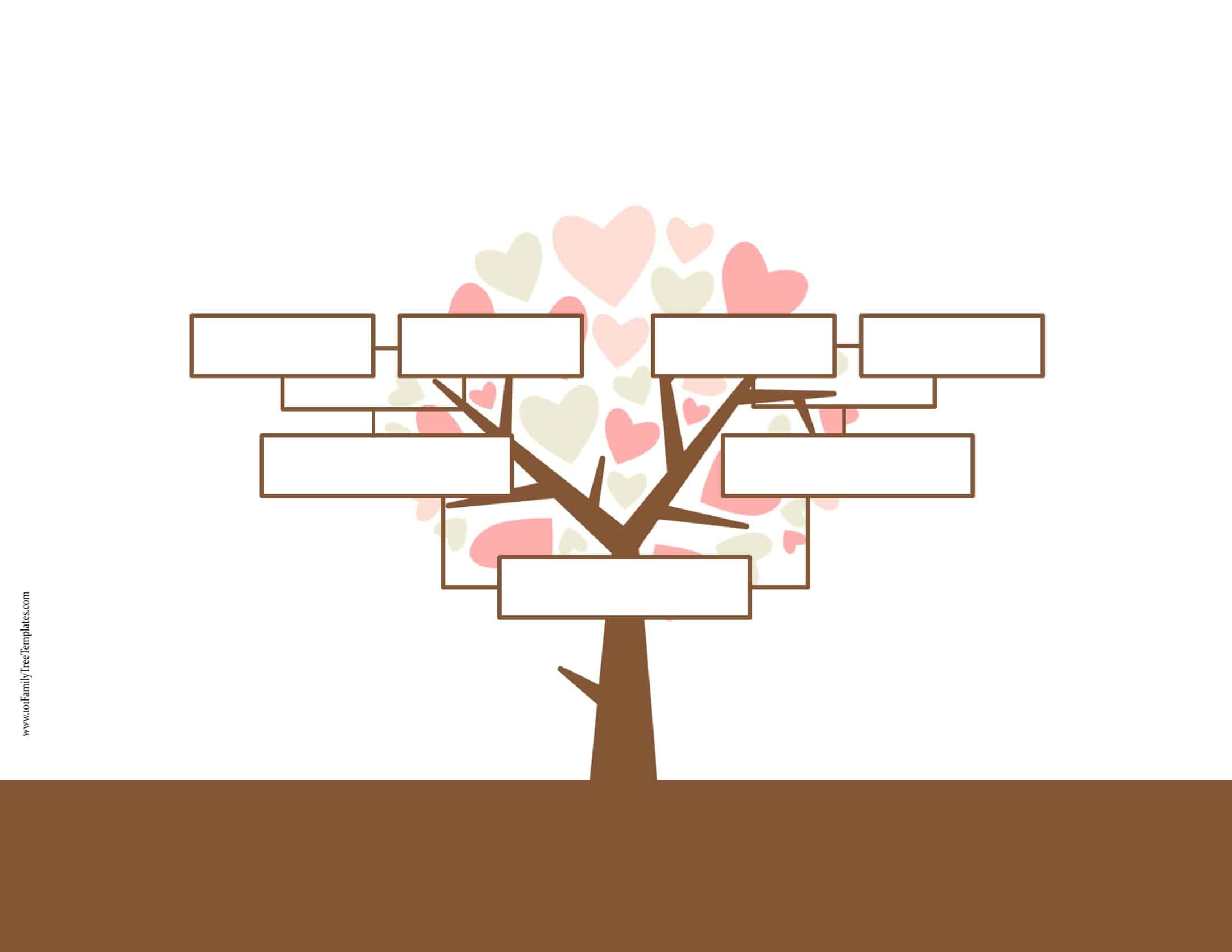 Blank Family Tree Template | Free Instant Download regarding Fill In The Blank Family Tree Template