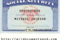 Blank Fillable Social Security Card Template - Handmade pertaining to Blank Social Security Card Template Download