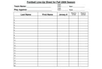 Blank Football Depth Chart Template inside Blank Football Depth Chart Template