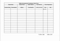 Blank Fundraiser Order Form Template ~ Addictionary pertaining to Blank Fundraiser Order Form Template