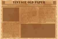 Blank Old Newspaper Template – Professional Format Templates regarding Old Blank Newspaper Template