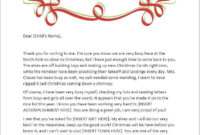 Blank Santa Reply Letter Template Free Printable Letter throughout Blank Letter From Santa Template