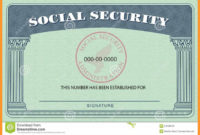 Blank Social Security Card Template Download intended for Blank Social Security Card Template Download