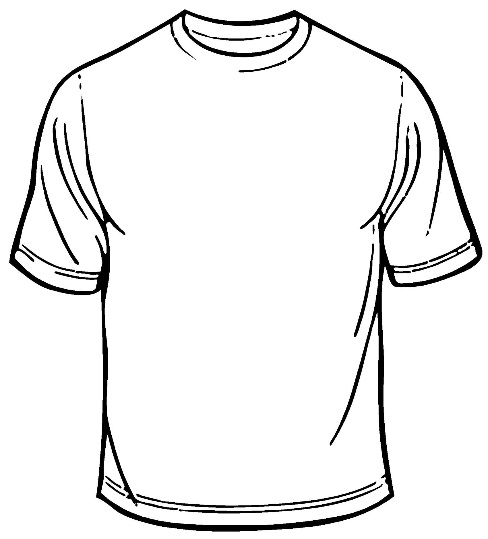 Blank T-Shirt - Cliparts.co pertaining to Blank Tee Shirt Template