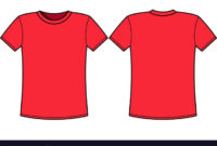 Blank T-Shirt Template. Front And Back. Download A Free intended for Blank Tshirt Template Pdf